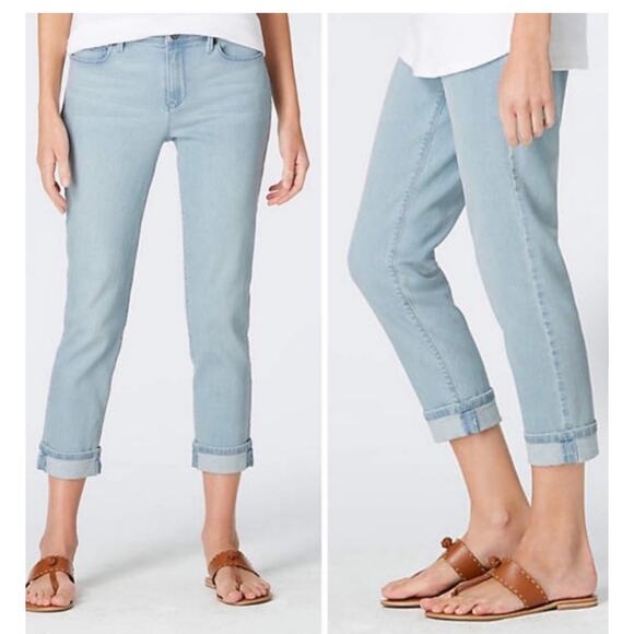 J. Jill Denim - J. Jill Denim Cropped Authentic Fit Jeans Stretch Light Cali Blue Wash sz 6 6P